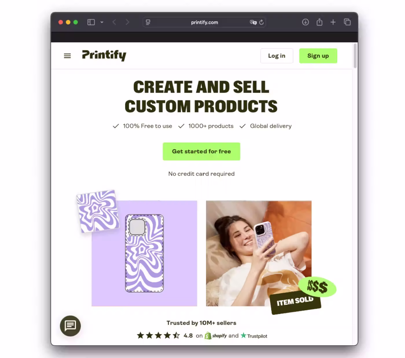 Сайт Printify.com